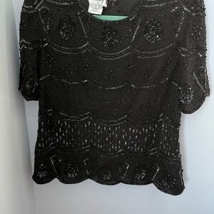 Stenay Black Beaded Top‎